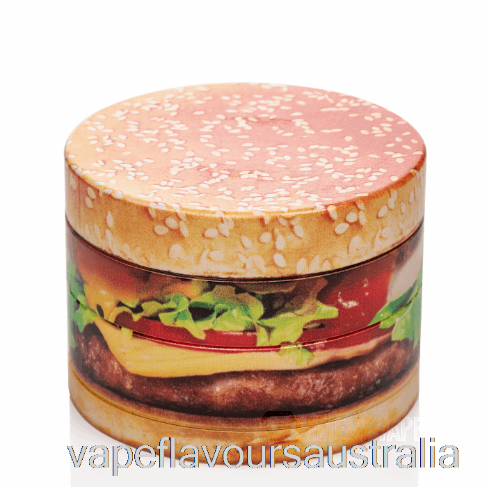 Vape Flavours Australia V Syndicate 2.5inch 4-Piece SharpShred Dine-in Grinder Quarter Pounder